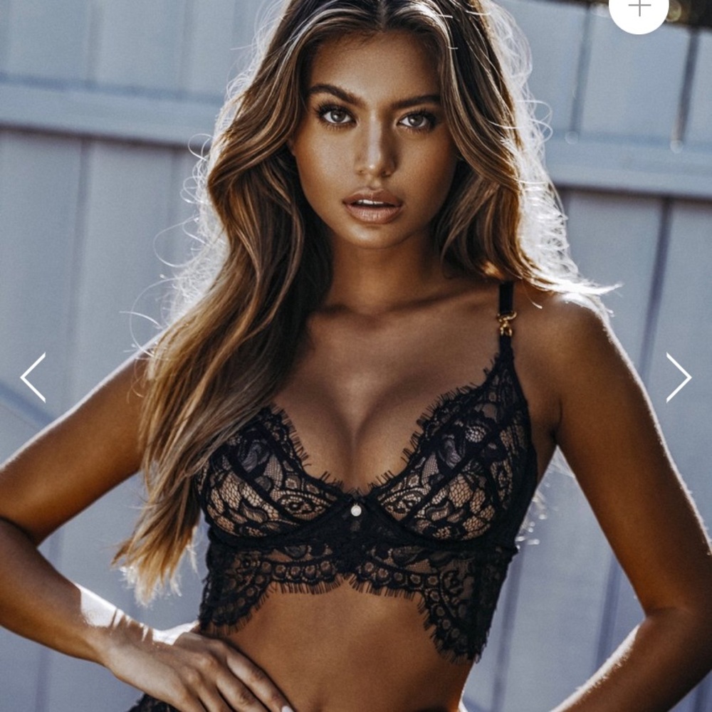 Gooseberry black bliss bralette size small